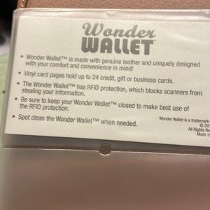 Tan leather wonder wallet
